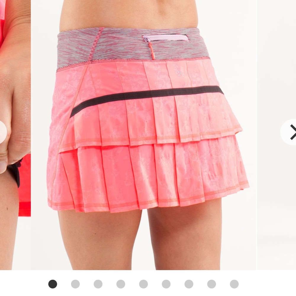 lululemon sz 8 Flash Wee Are From Space April Multi Pace Setter Skirt balletcore
